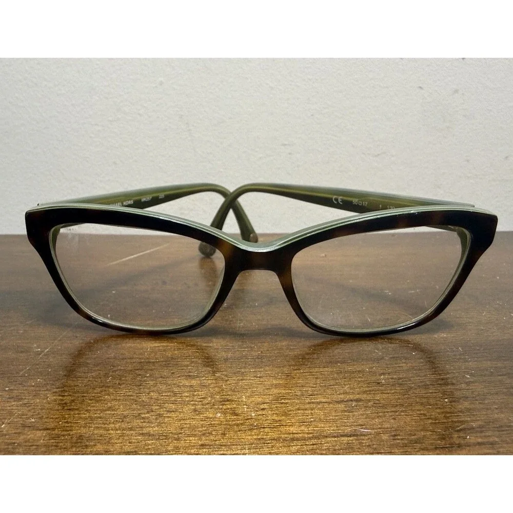 Michael Kors Eyeglasses Cat Eye Tortoise Brown Green MK257 225 Frames Only